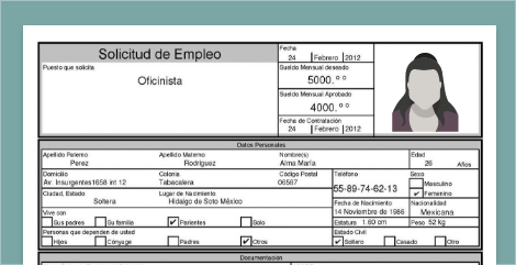 Solicitud de empleo – Ejemplo cómo llenar una solicitud de empleo imprimir  carta machote o plantilla